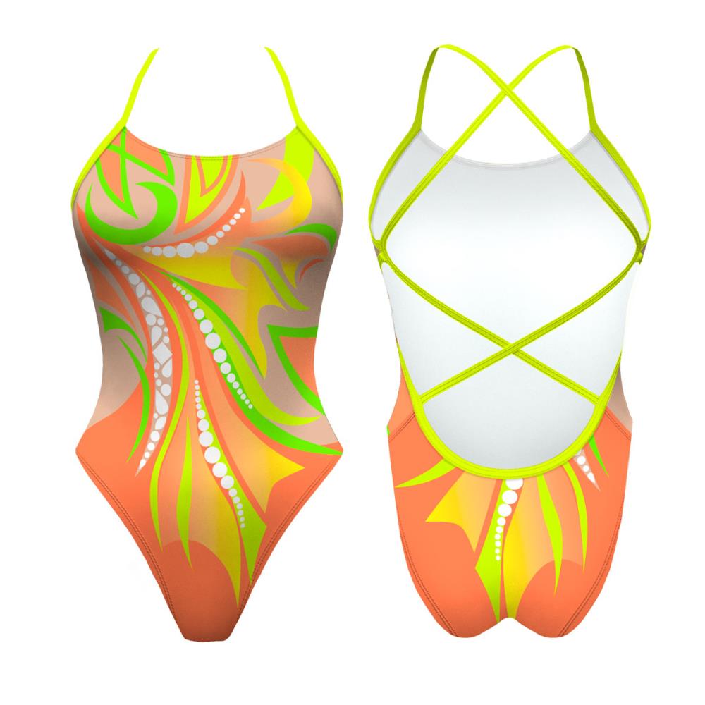 Turbo Women's Artistic Swim Suit S009 Lycra
