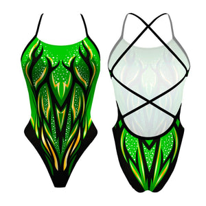 Turbo Women's Artistic Swim Suit S032 Lycra