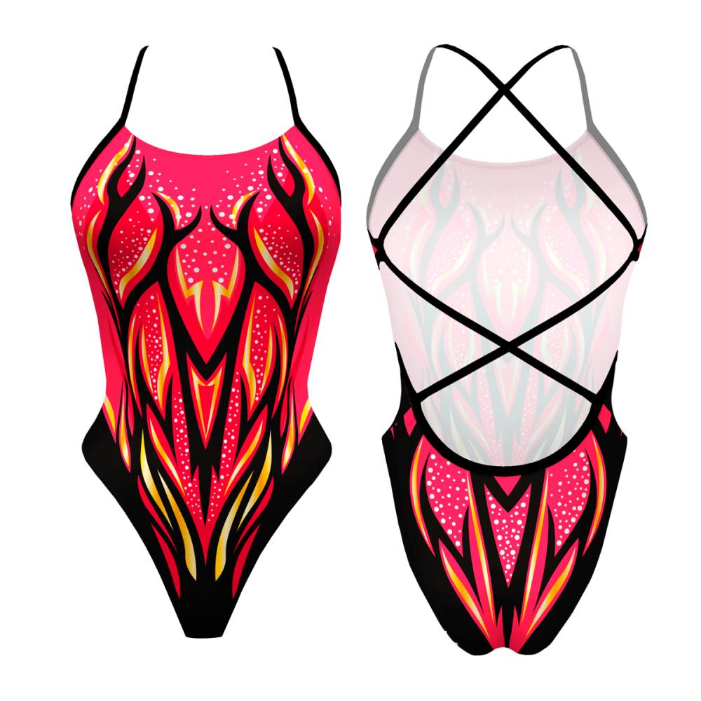 Turbo Women's Artistic Swim Suit S034 Lycra
