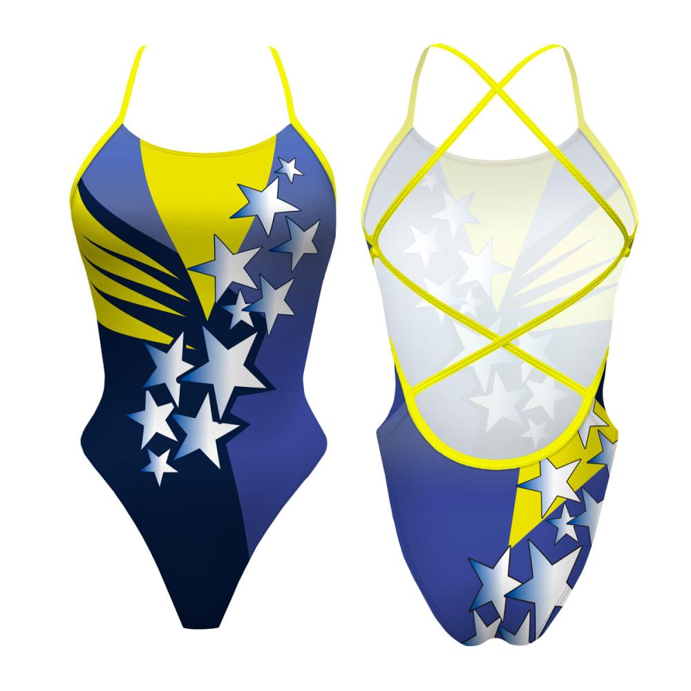 Turbo Women's Artistic Swim Suit S044 Lycra