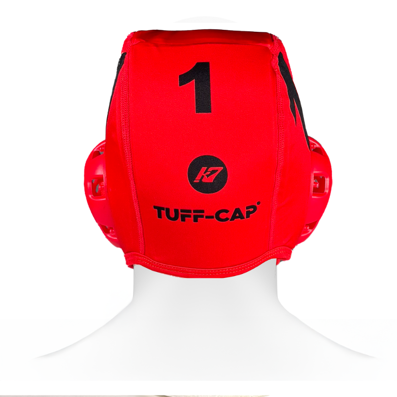KAP7 Padded Goalie Water Polo Cap- Tuff Cap XRD- Red