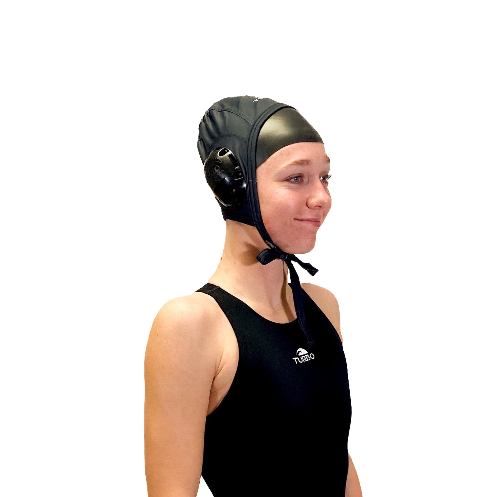 Turbo Practice Water Polo Caps - No Numbers - Black Caps TURBO