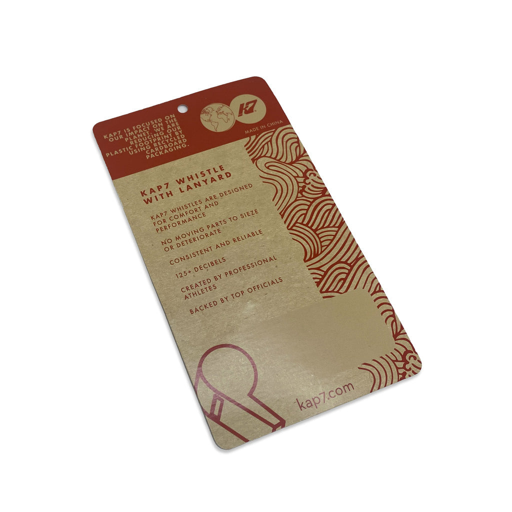 KAP7 F40 Whistle w/Lanyard Black Whistles KAP7 International