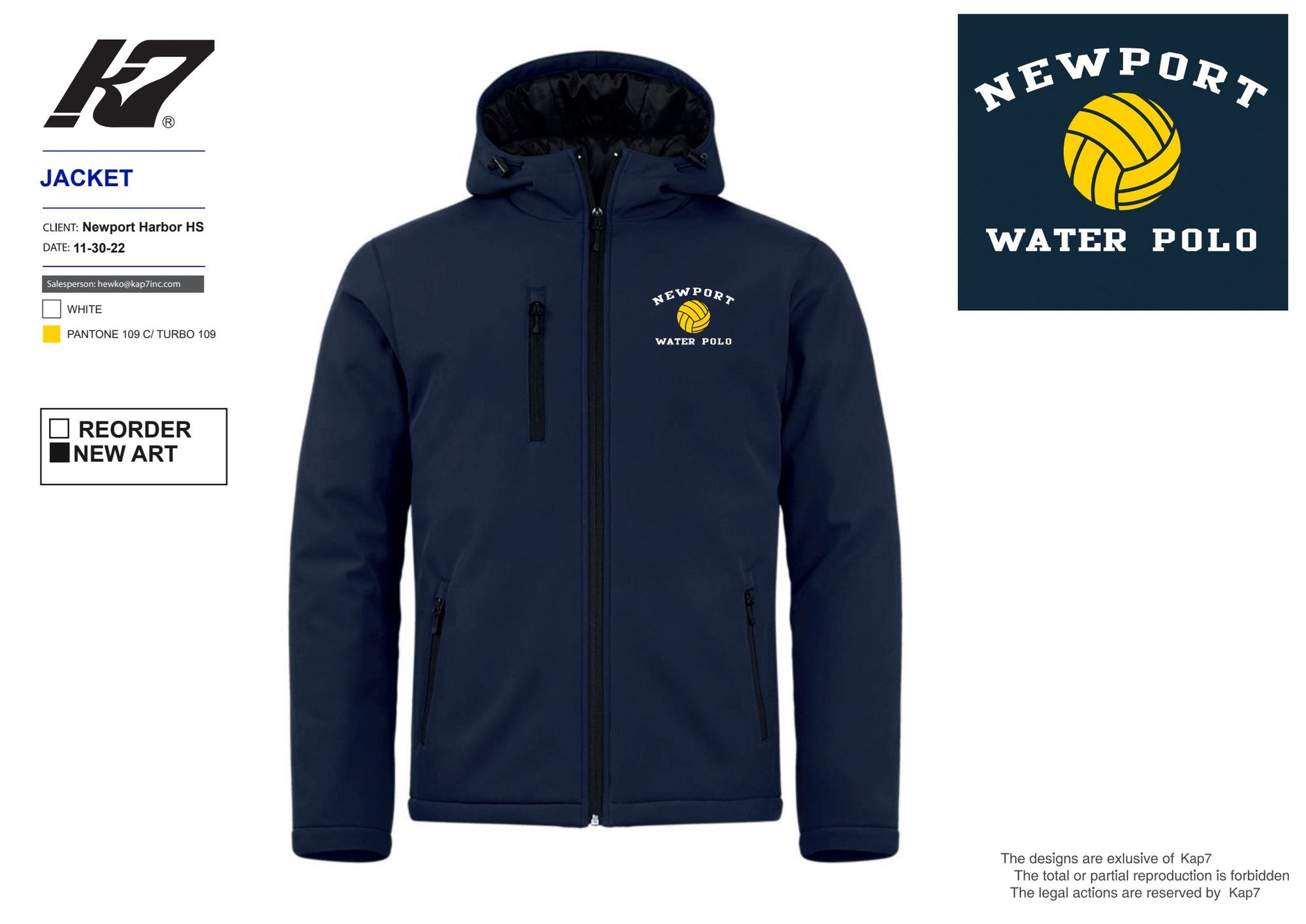 Newport Team Store - WPC -  Navy Jacket