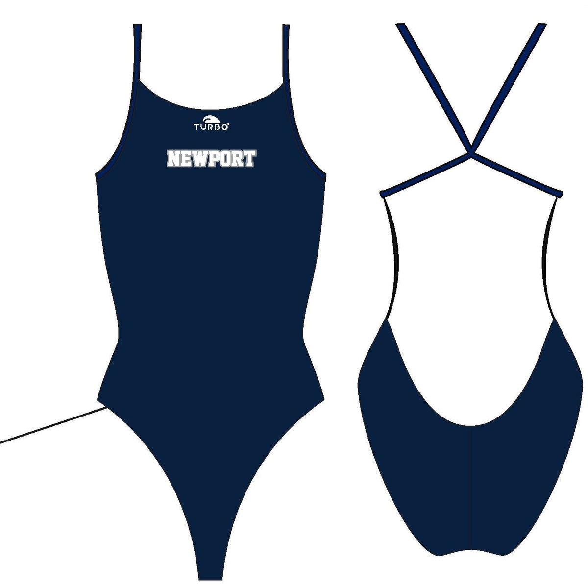 NEWPORT BEACH WATER POLO CLUB TEAM STORE - GIRL'S COMFORT SUIT - ProRacer Thin Strap Suit KAP7 International