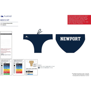 Newport Beach Water Polo Club Team Store - Brief KAP7 International