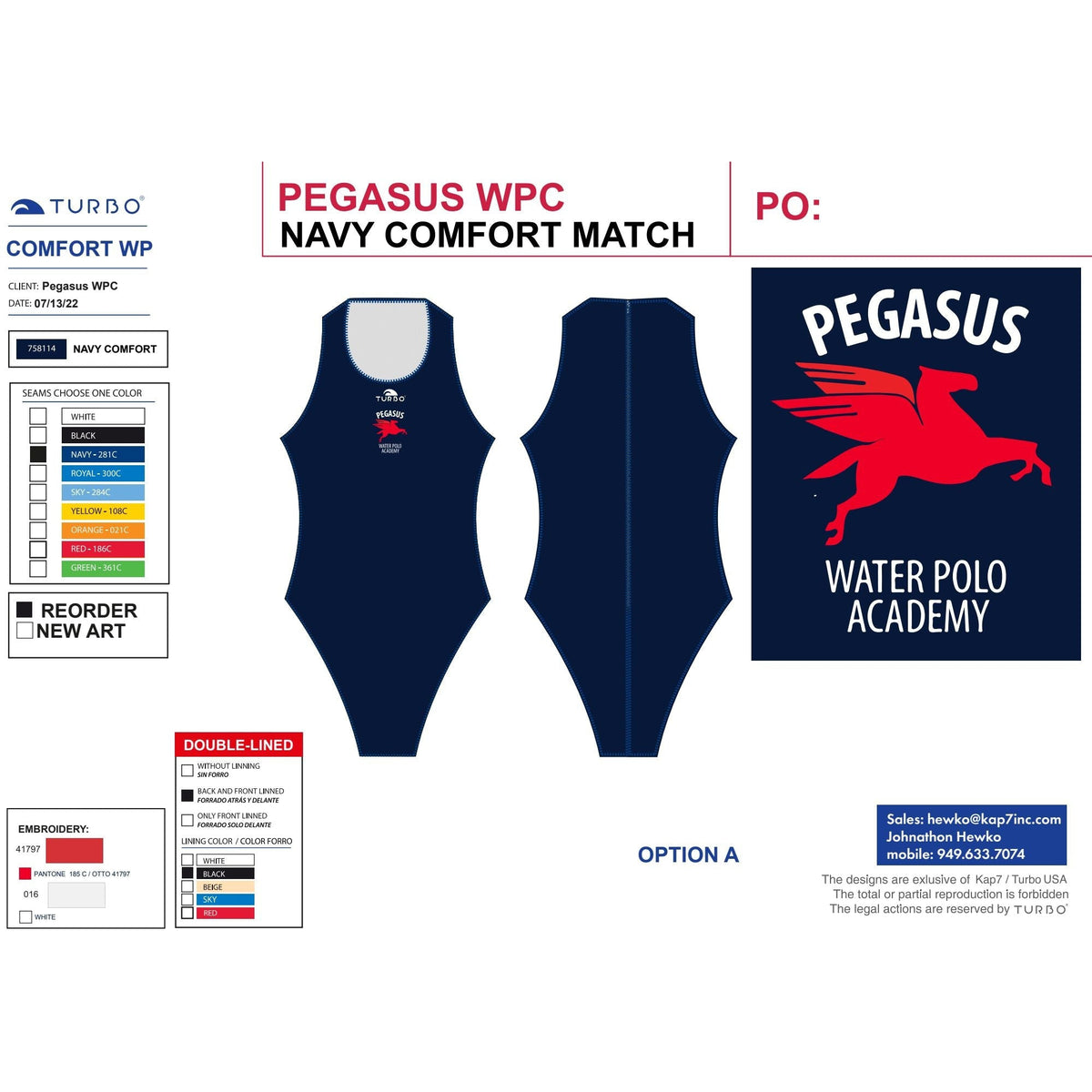 Pegasus WPA Team Store - Comfort Suit KAP7 International