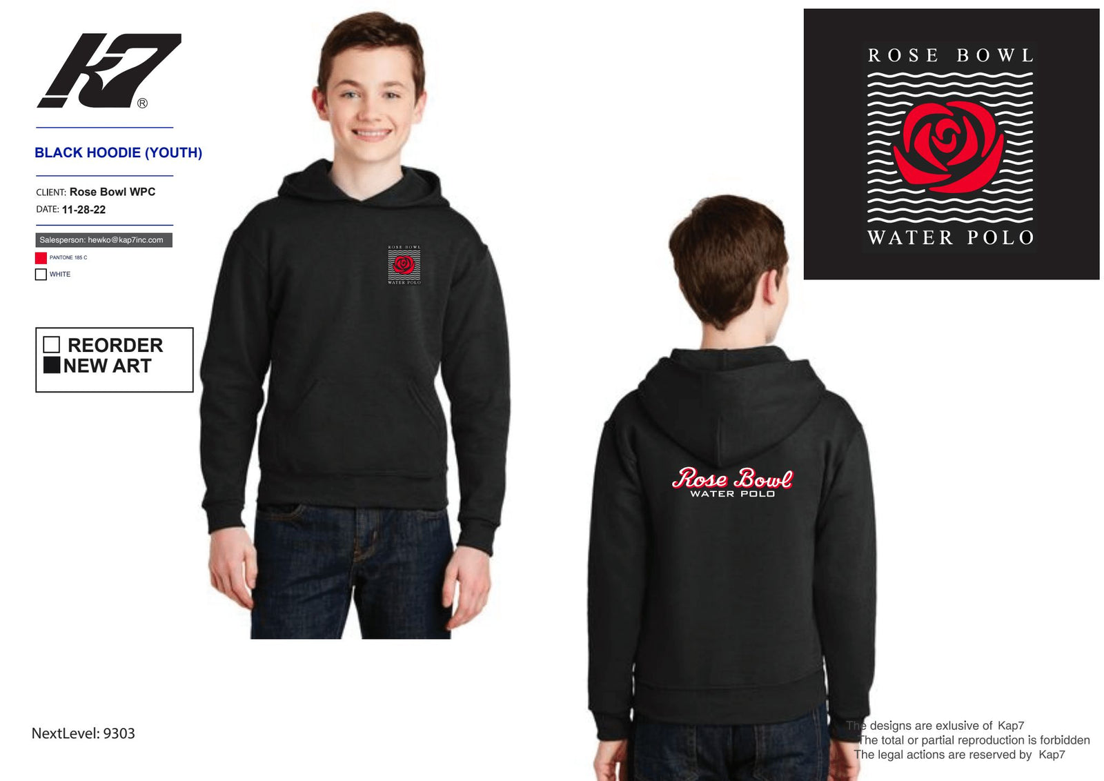 Rose Bowl Water Polo Club - Team Store - Hoodie