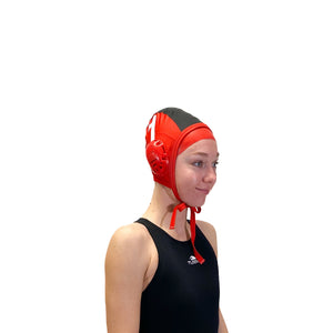 Turbo Standard Water Polo Cap Set with 3 Numbers - Red Caps TURBO