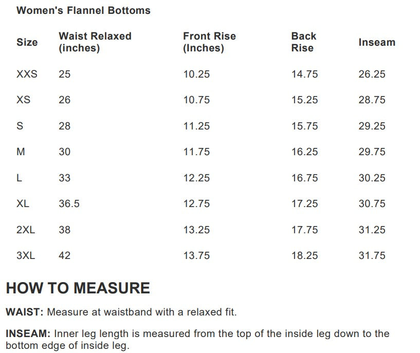 Sleepy Hollow Aquatics - SHAQ - TEAM STORE - Female Flannel Pants