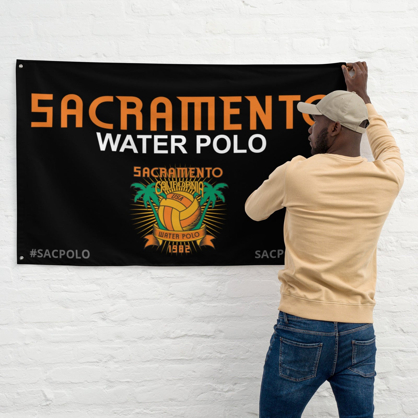 SAC Polo Spirit Banner_ Black KAP7 International