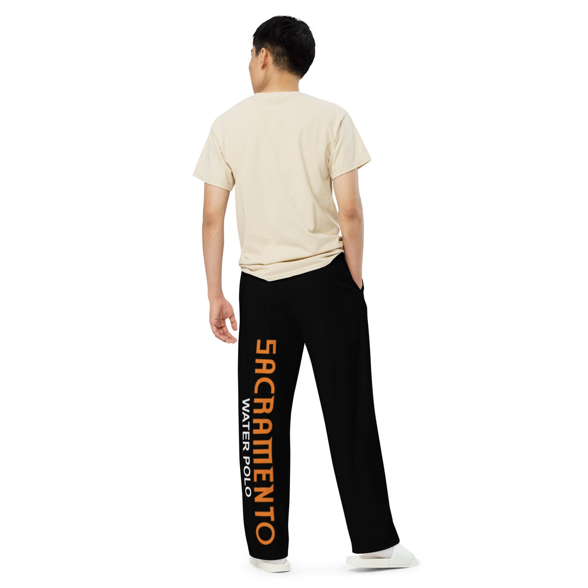 SAC Polo Unisex Wide leg pants_ Black KAP7 International