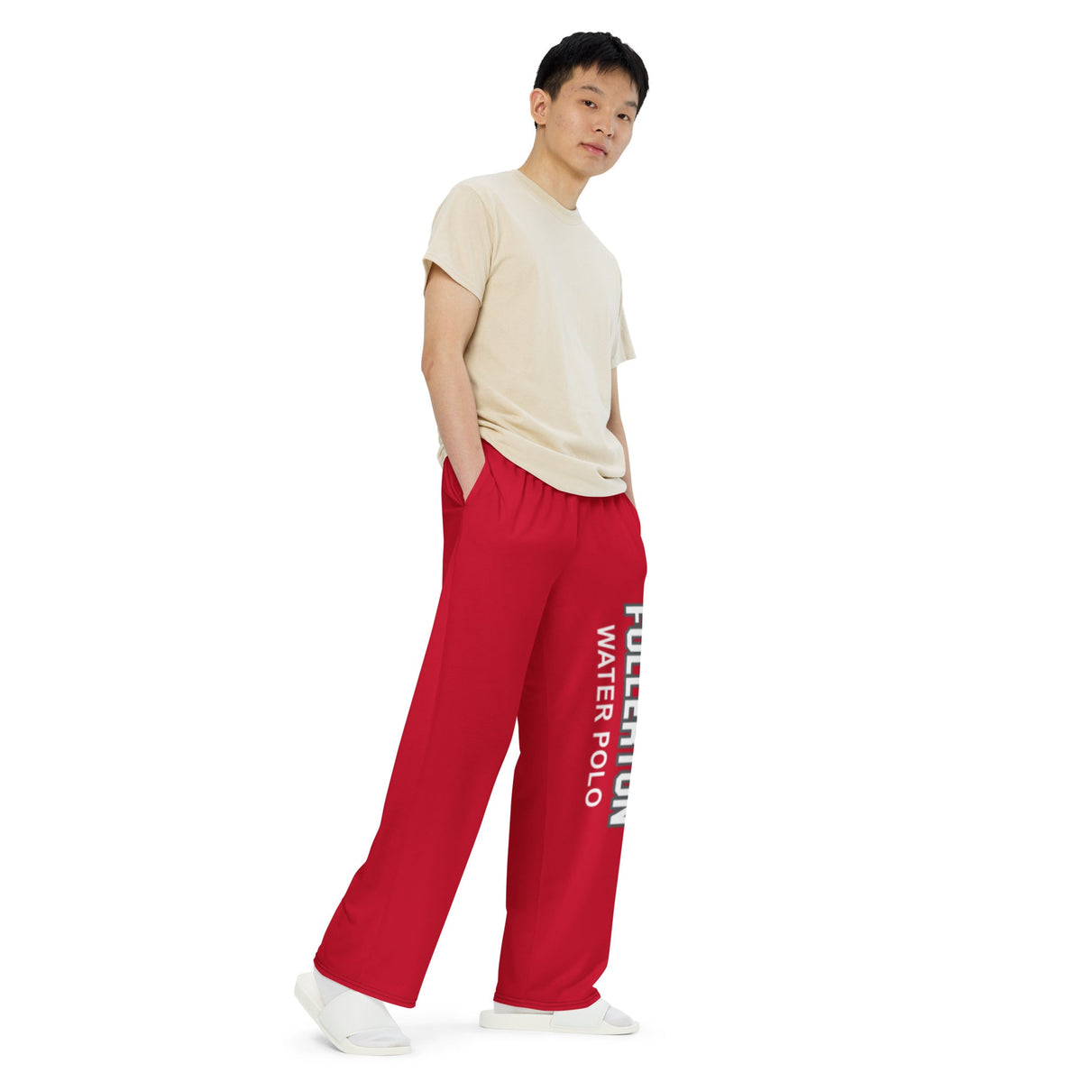 Fullerton HS Unisex Wide Leg Pants_ RED KAP7 International