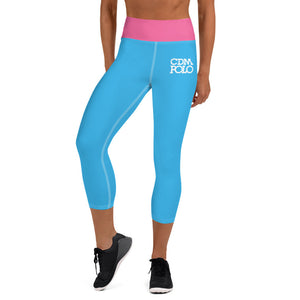 CDM Baby Blue Capris With Pink Waist KAP7 International