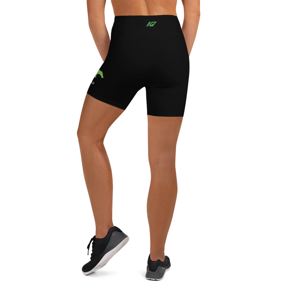 Costa Mesa HS Women's Yoga Shorts_ Black KAP7 International
