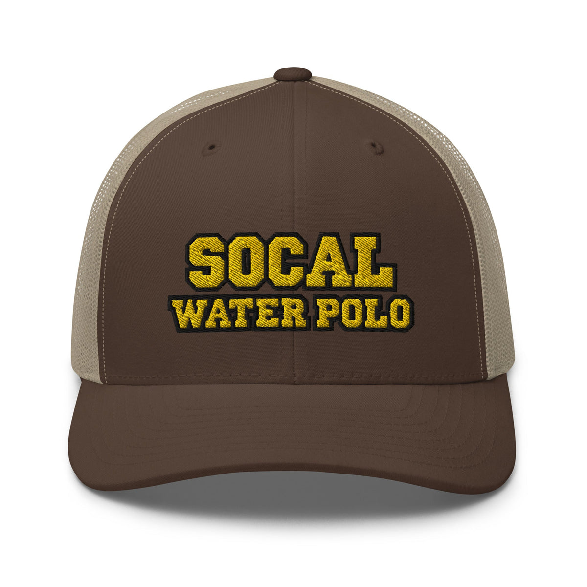 SoCal Water Polo Team Store _ Trucker Hats KAP7 International Brown/ Khaki