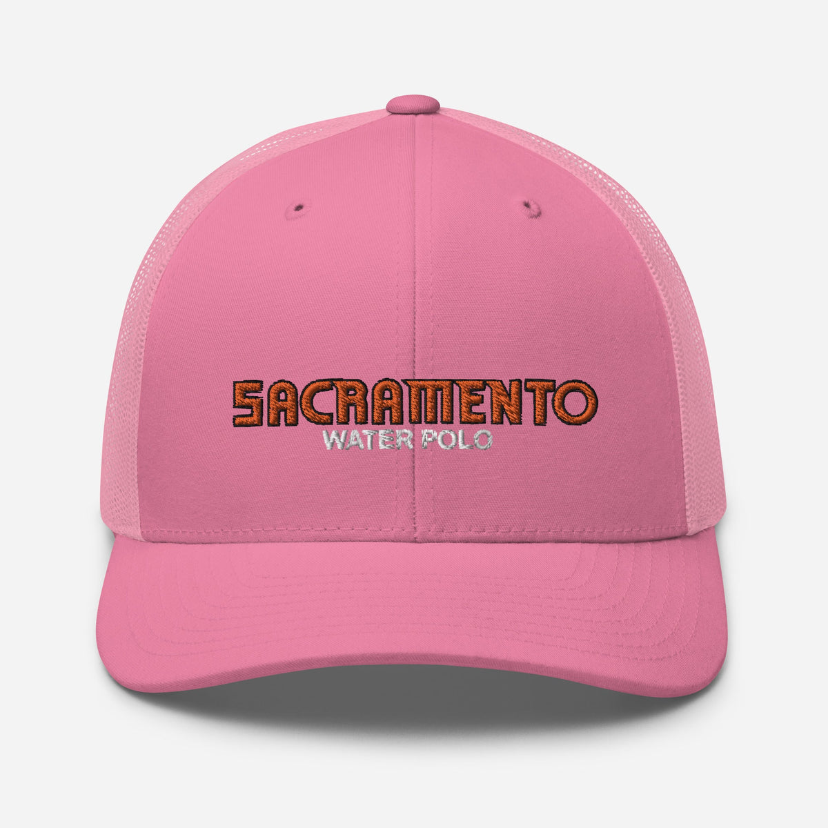 SAC Polo Mesh Hat_ Black KAP7 International Pink