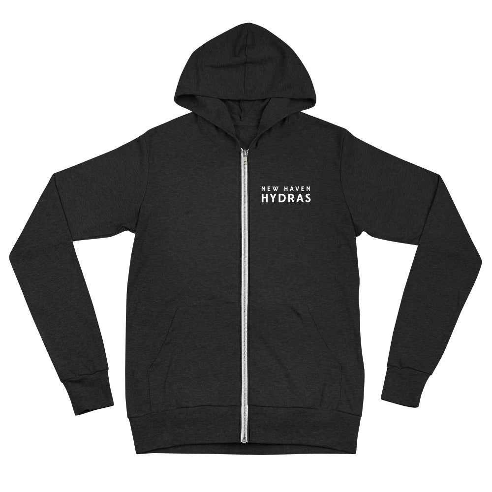 New Haven Hydras WPC Team Store - Unisex zip hoodie KAP7 International Charcoal black Triblend XS 