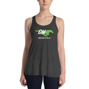 Costa Mesa HS Ladies Flowy Racerback Tanks KAP7 International Dark Grey Heather S