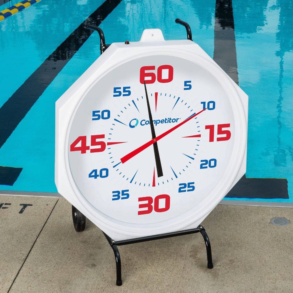 Competitor 31" Pace Clock- White Base White Face