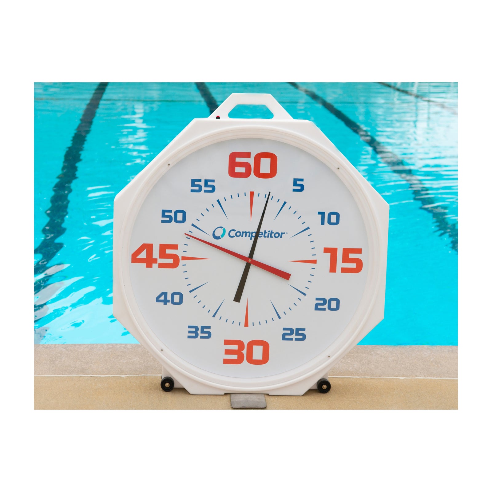 Competitor 37" Pace Clock- White Base White Face