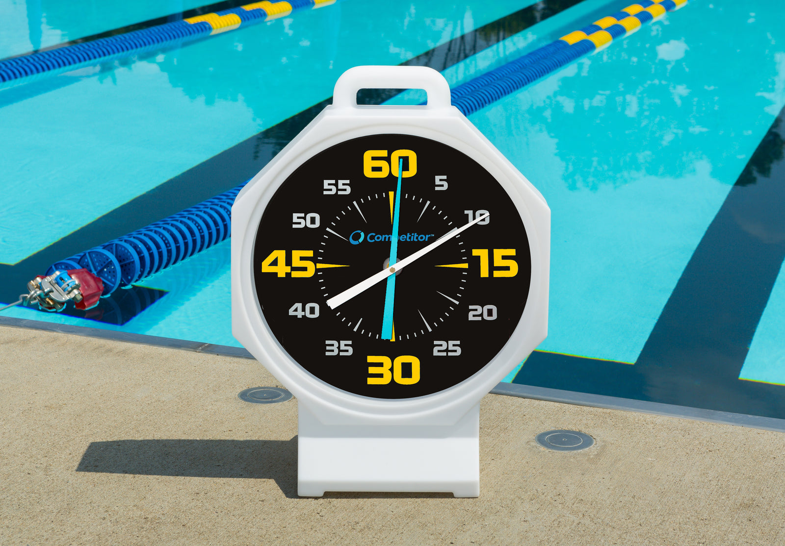 Competitor 15" Pace Clock- White Base with Black Face