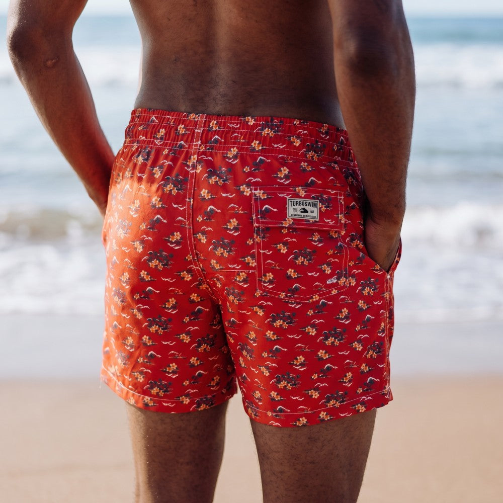 Men's Beach Shorts Tropical Island