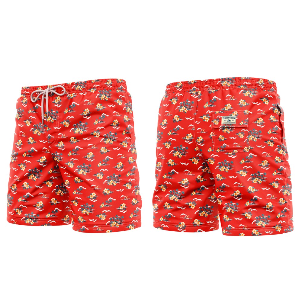 Men's Beach Shorts Tropical Island