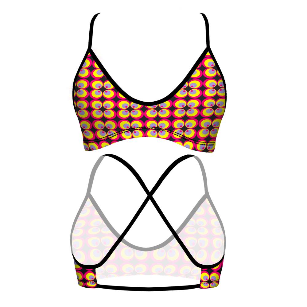 Turbo Women's Bikini Top Mare Flower 70S