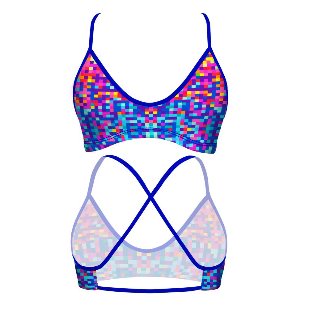 Turbo Women's Bikini Top Mare Pixels
