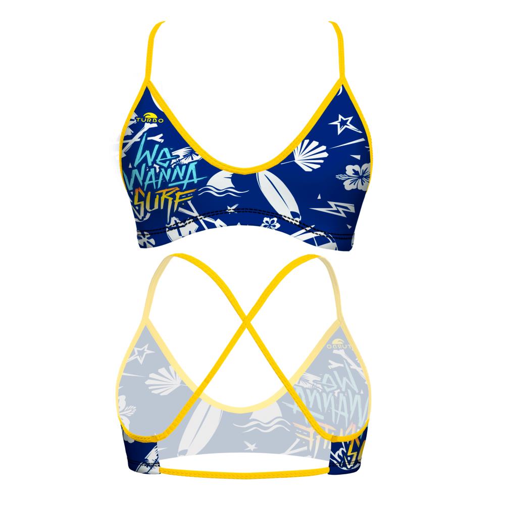 Turbo Women's Bikini Top Mare We Wanna Surf