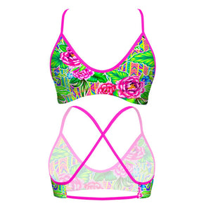 Turbo Women's Bikini Top Mare King Flower