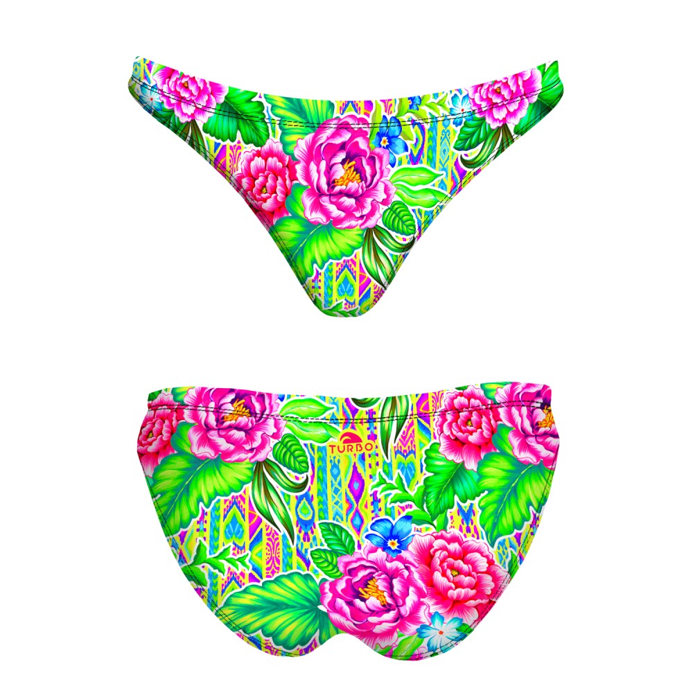 Turbo Women's Bikini Bottom Mare King Flower