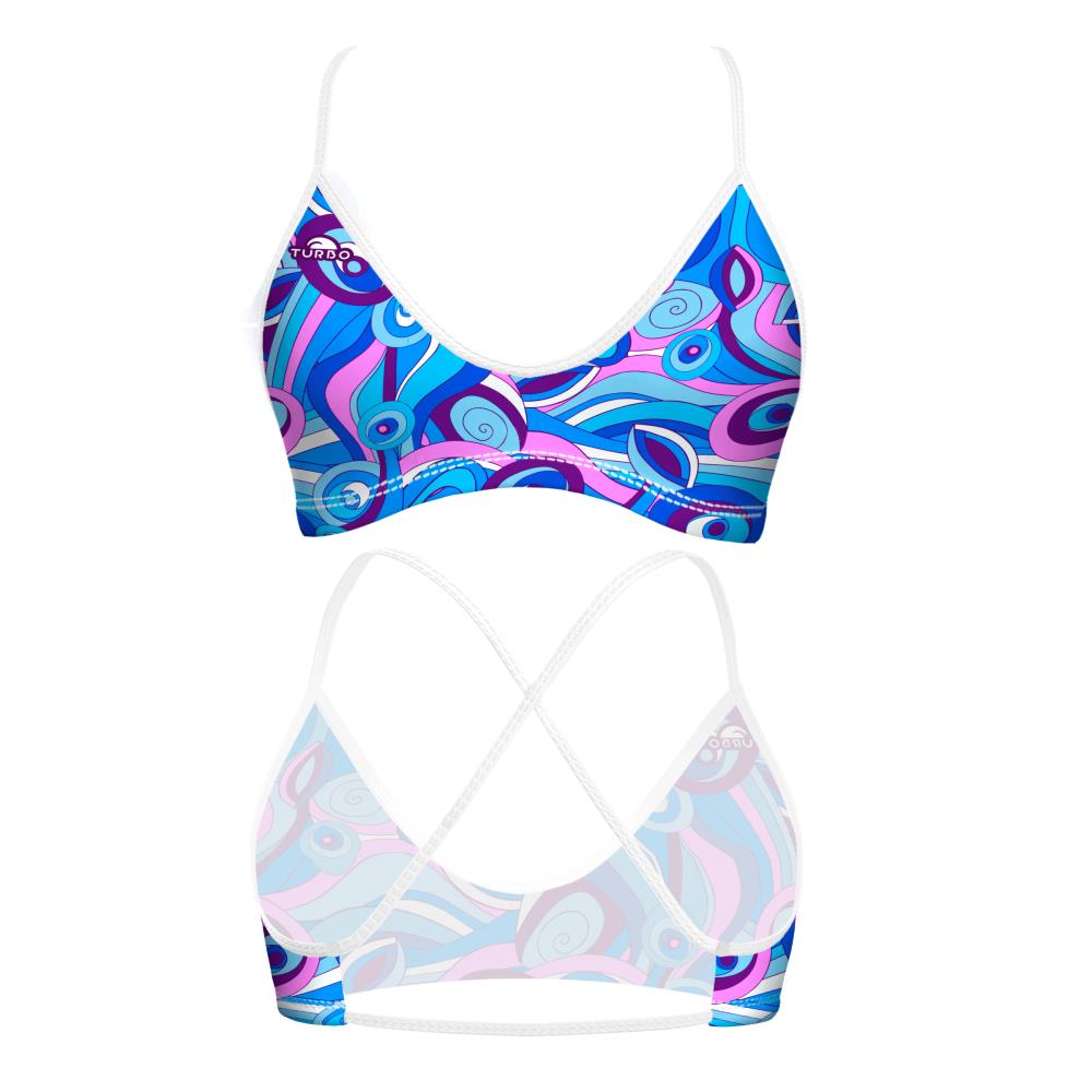 Turbo Women's Bikini Top Mare Love Sixties