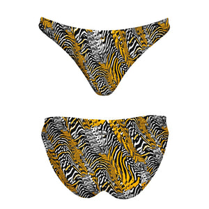 Turbo Women's Bikini Bottom Mare Color Zebra