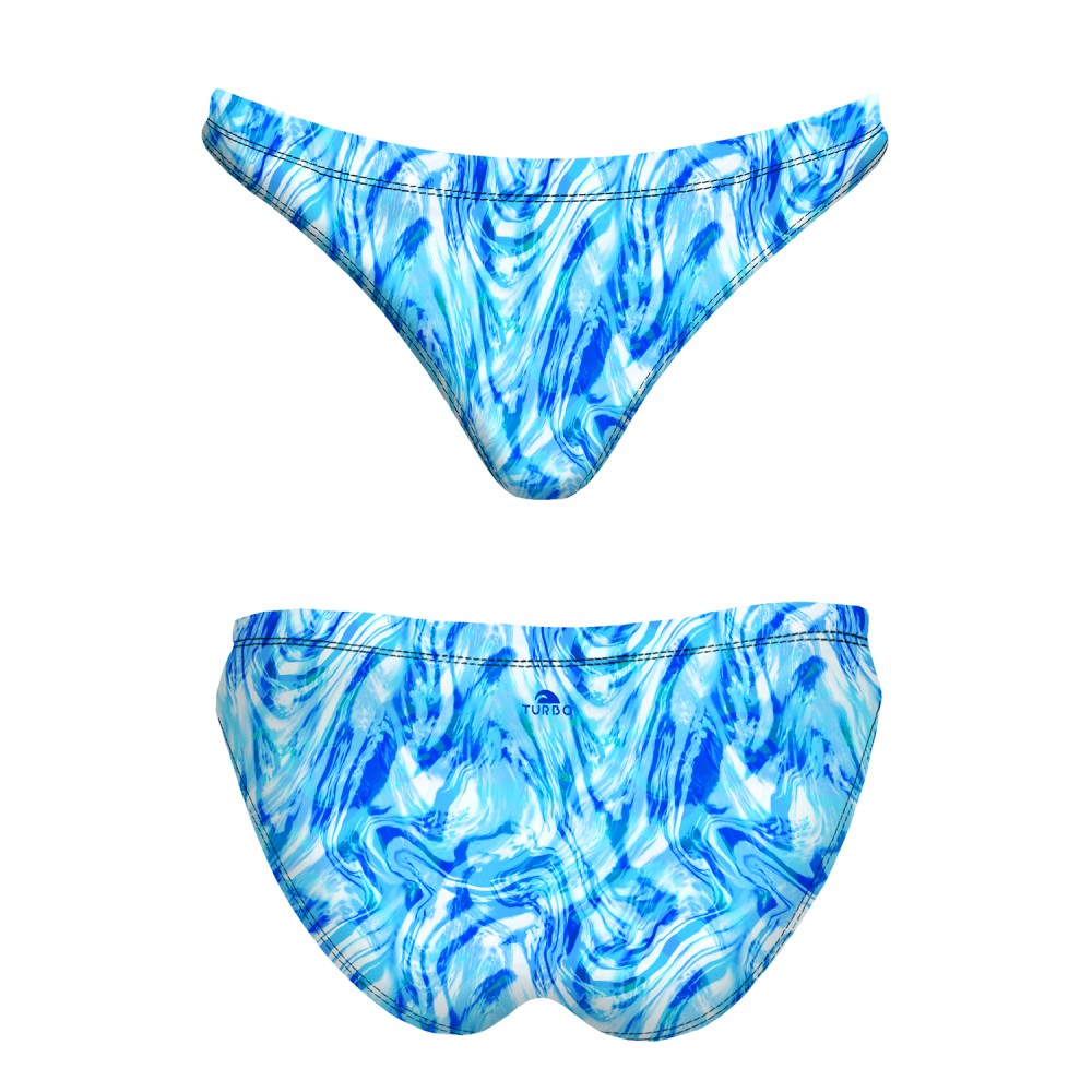 Turbo Women's Bikini Bottom Mare Marble Blue