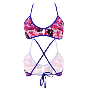 Turbo Women's Bikini Top Active Aqua Garden