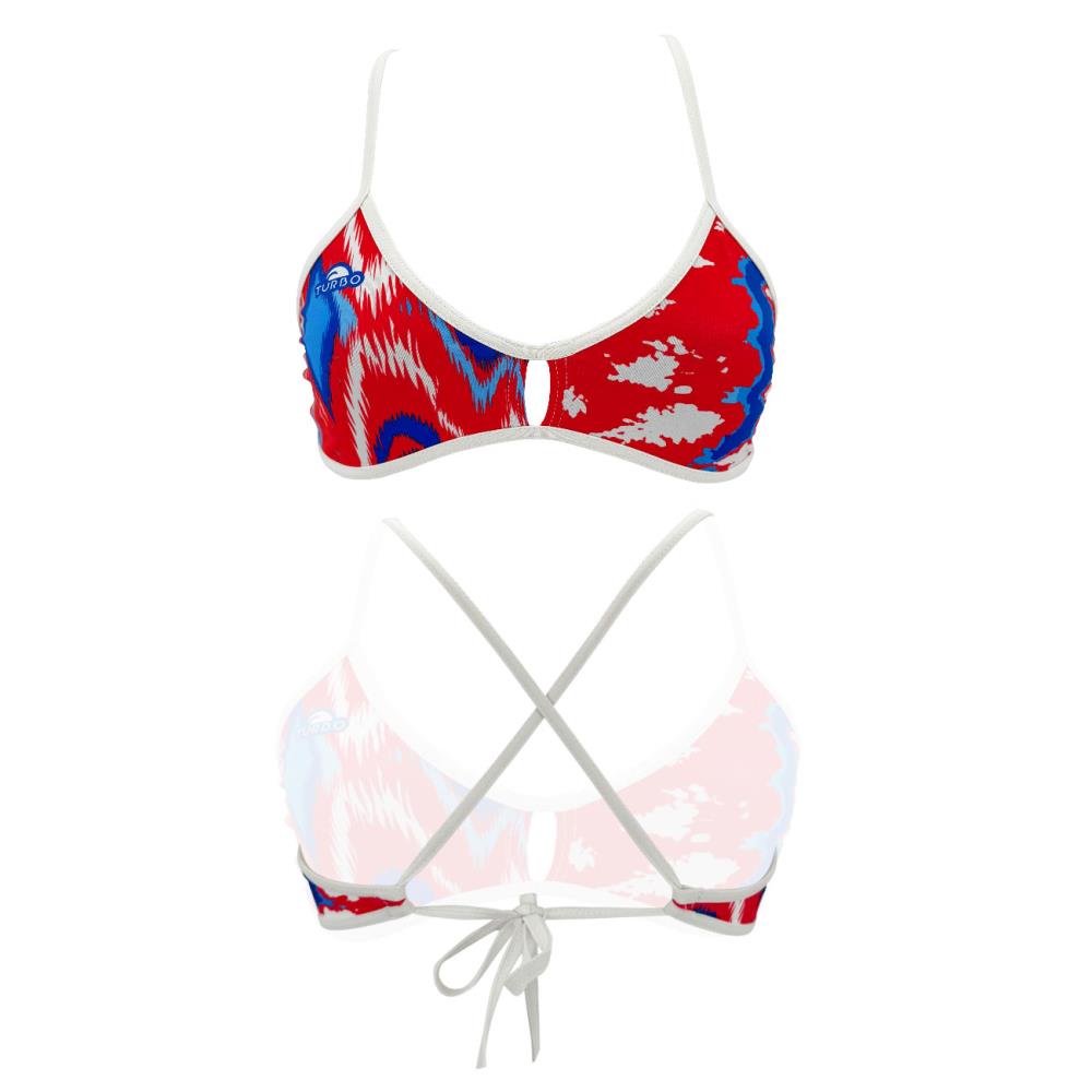 Turbo Women's Bikini Top Active Tie Dye