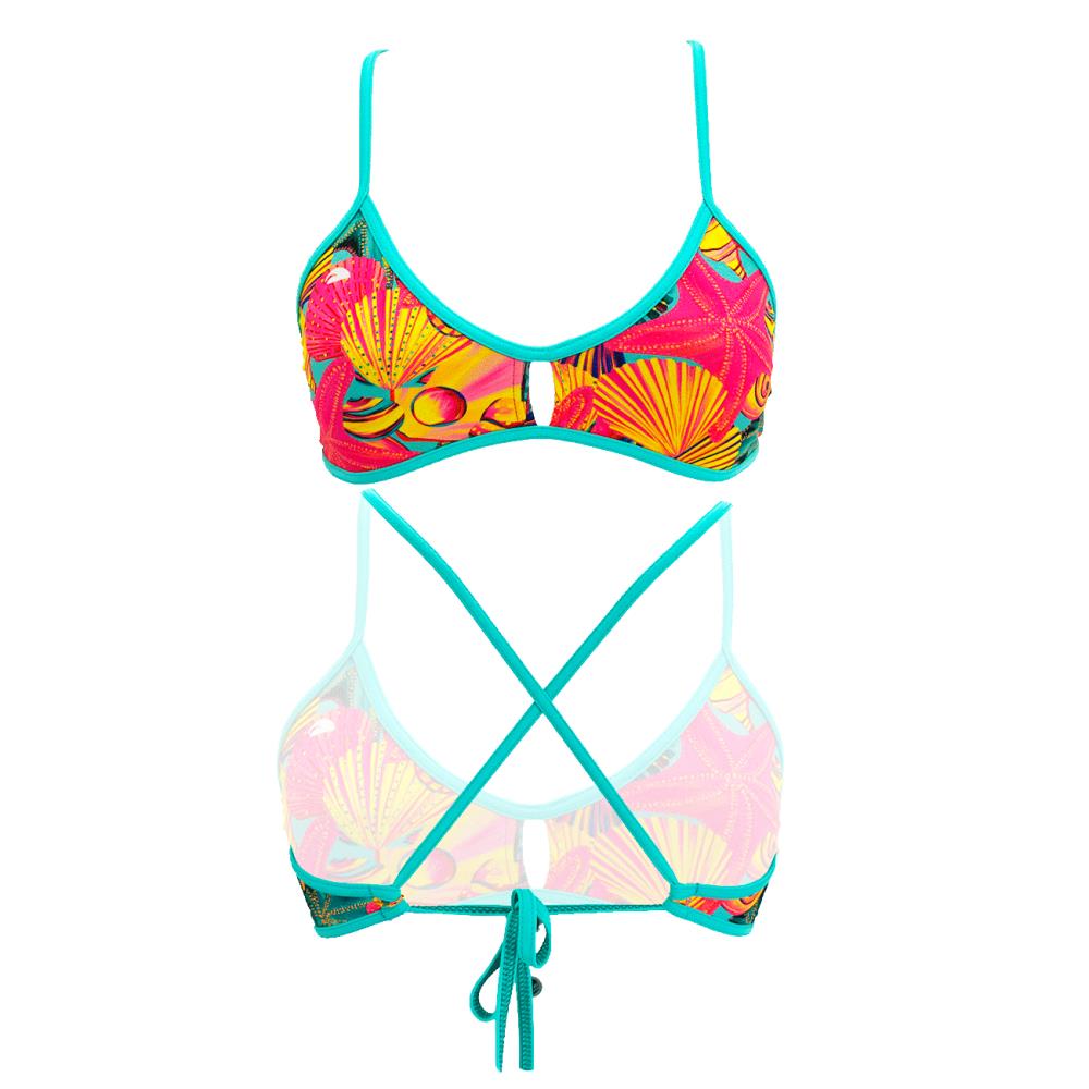 Turbo Women's Bikini Top Active Coral Echo