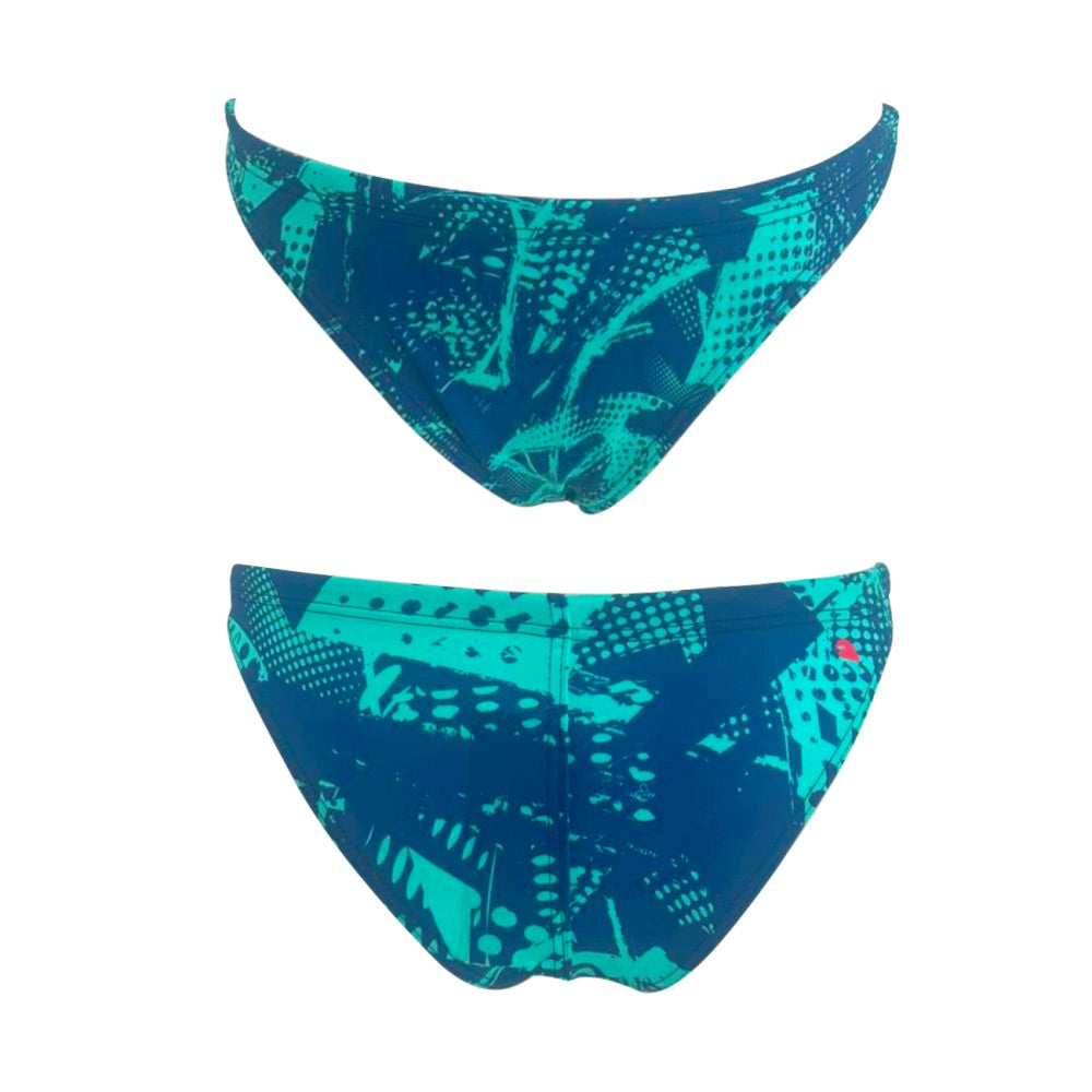 Turbo Women's Bikini Bottom Funky Aqua Vortex