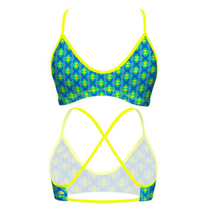Turbo Women's Bikini Top Mare Cadenette Blue