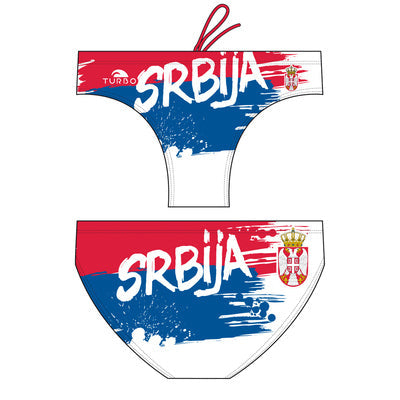 Turbo Men's Water Polo Brief- Serbia National Team