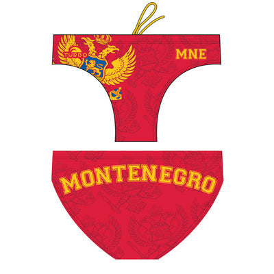 Turbo Men's Water Polo Brief- Montenegro National Team