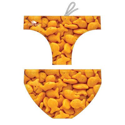 Turbo Men's Water Polo Brief- Goldfish Suit