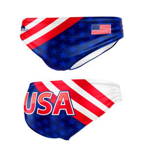 Turbo Men's Water Polo Brief- Team USA