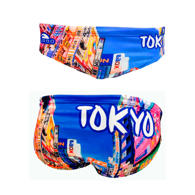 Turbo Men's Water Polo Brief- Tokyo City