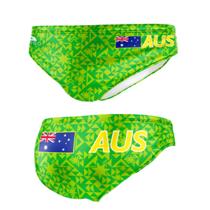 Turbo Men's Water Polo Brief- Australia Neon