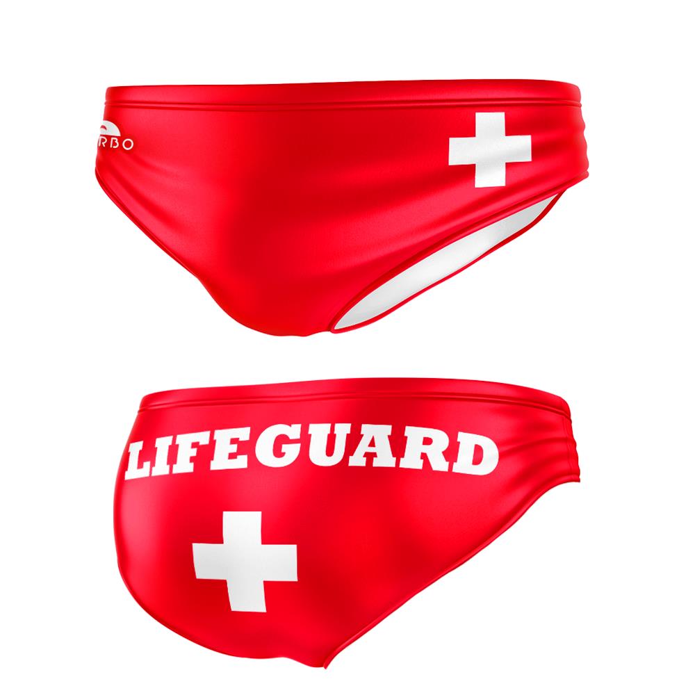 Turbo Men's Water Polo Brief- Lifeguard