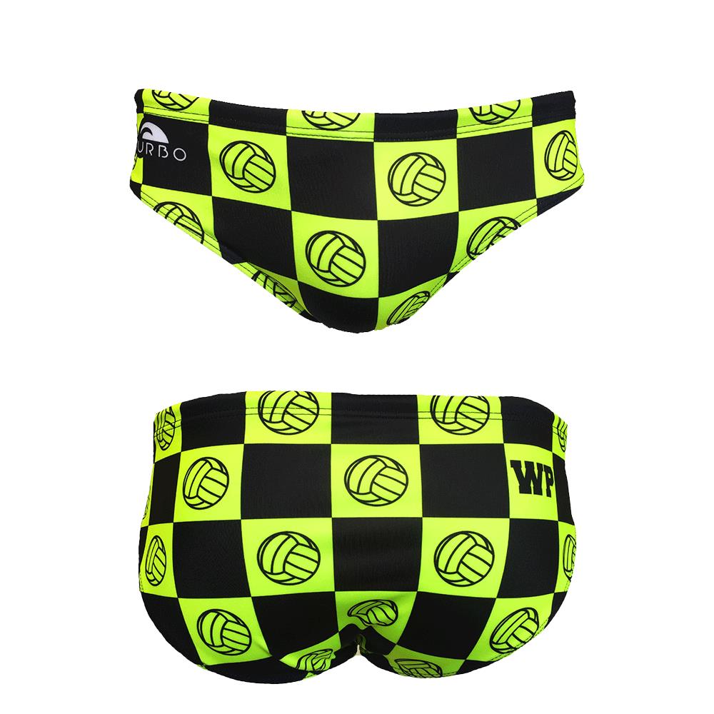 Turbo Men's Water Polo Brief- Neon Water Polo Balls