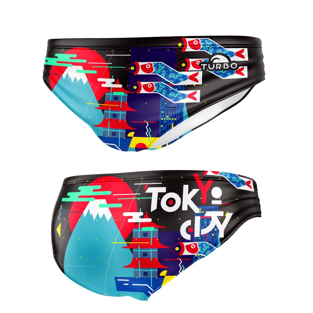Turbo Men's Water Polo Brief- Tokyo City